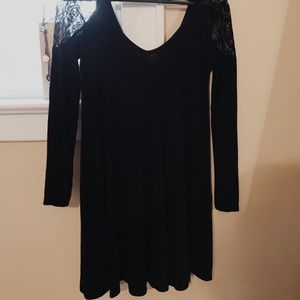 Black shirt dress casual